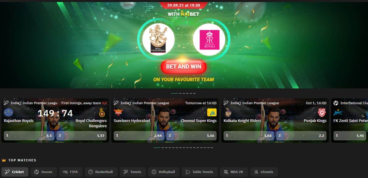Rajbet Review of Sportsbook and Casino