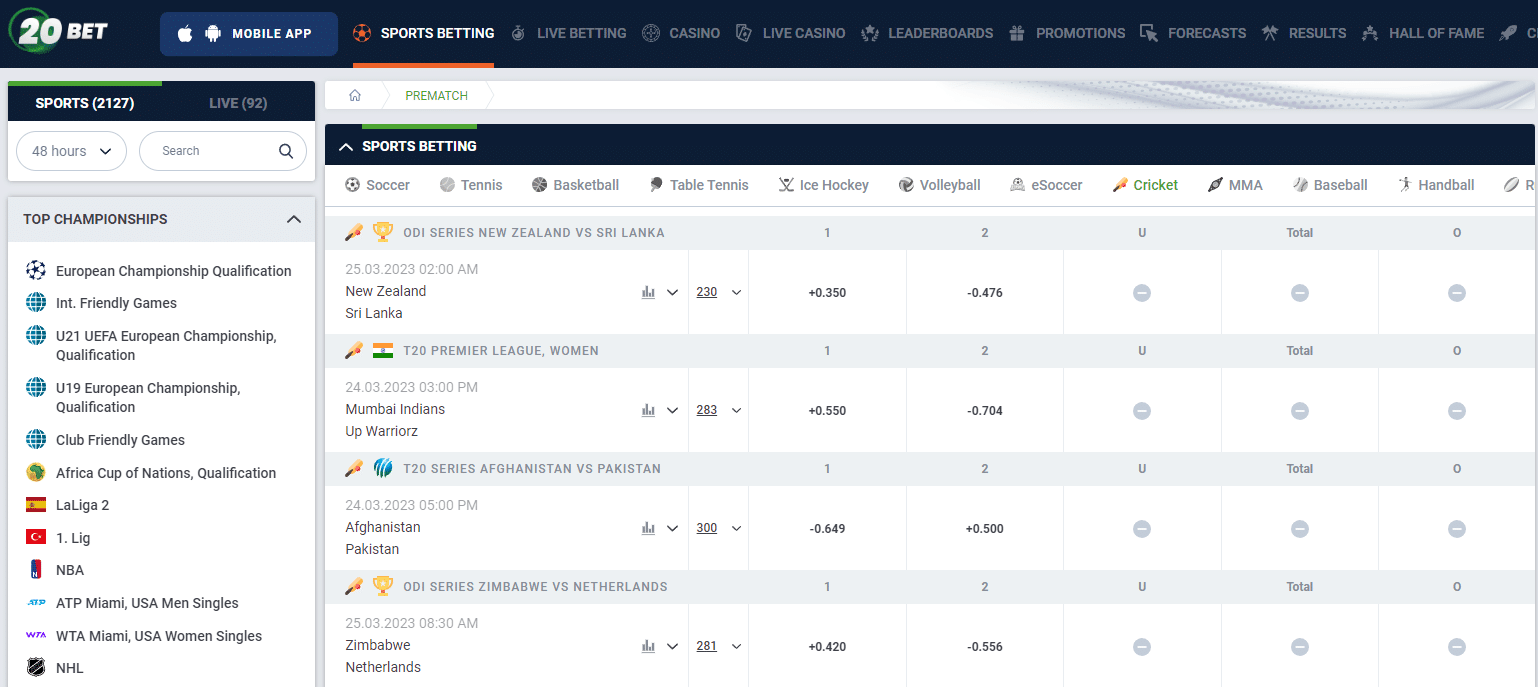 20bet promo code