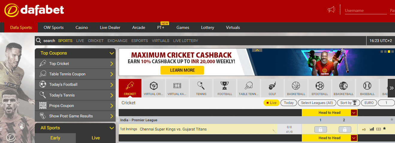 dafabet payment