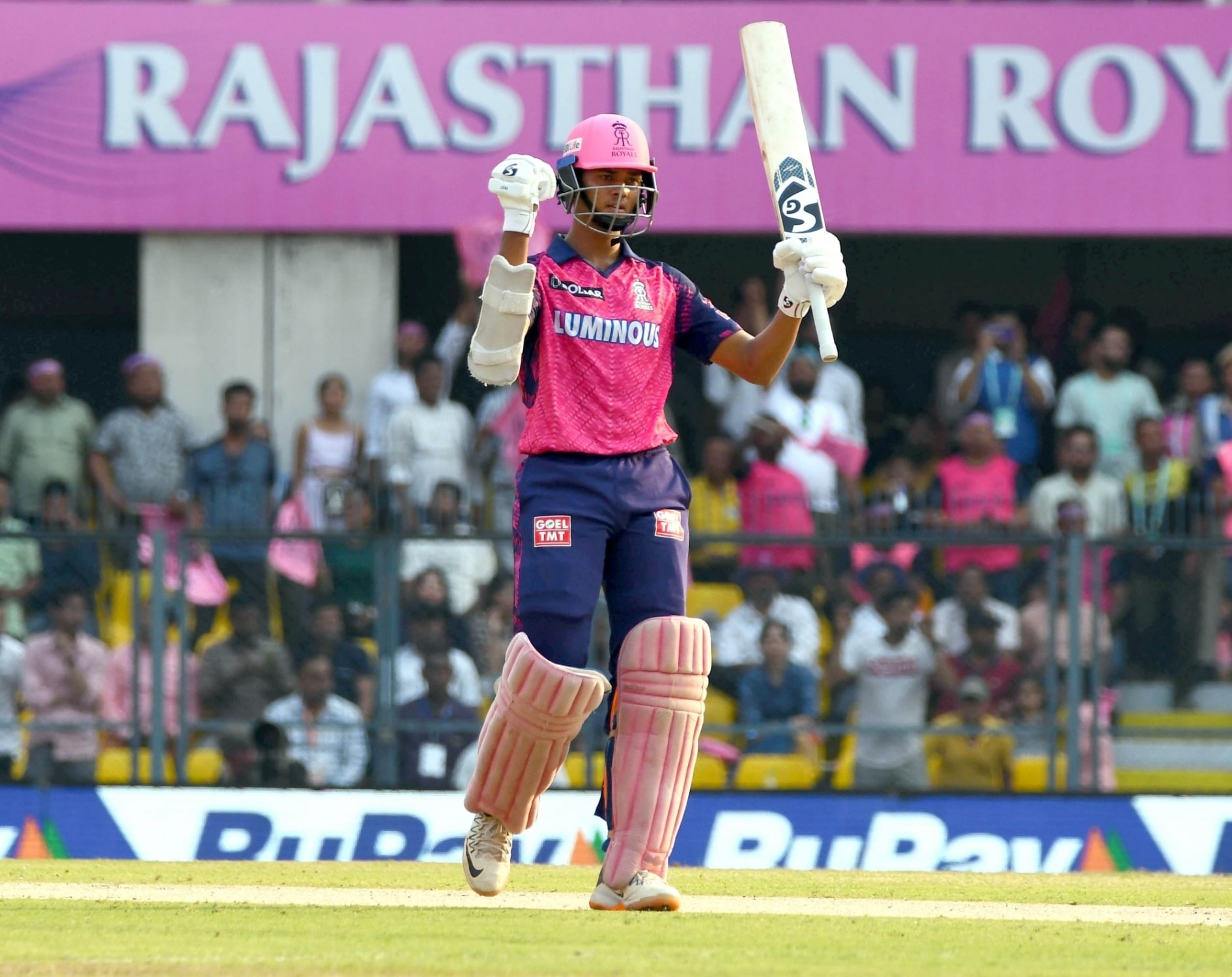 Most sixes in a Test series