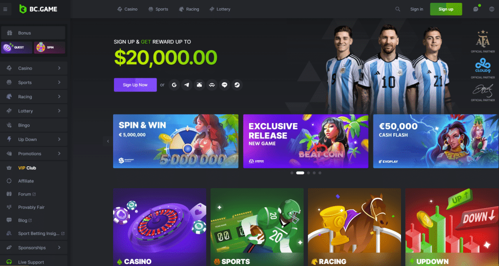 BC-Game website