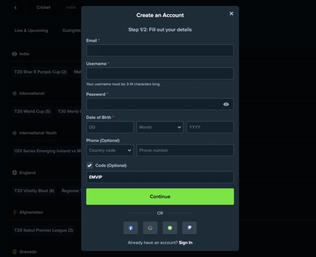 Stake-sign-up-form-